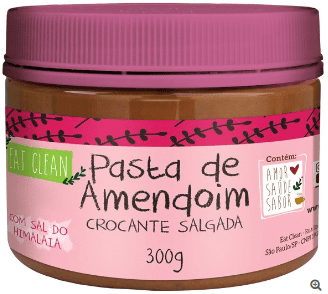 Pasta de Amendoim Crocante com Sal do Himalaia 300g - Eat Clean