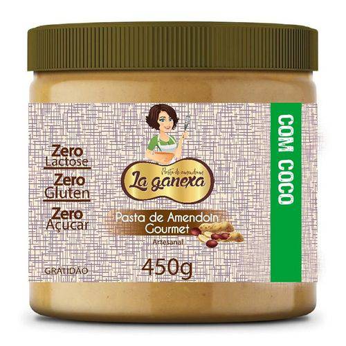 Pasta de Amendoim Gourmet Sabor Coco 450g - La Ganexa