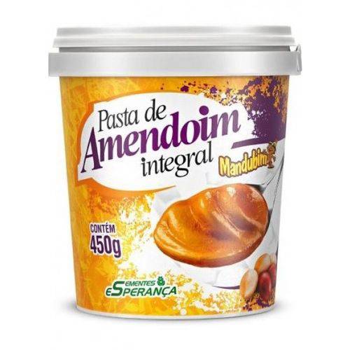 Pasta de Amendoim Integral 450g - Caixa com 12un - Mandubim