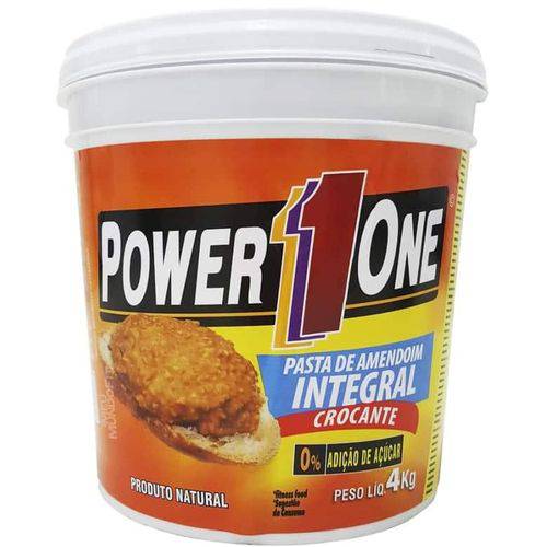 Pasta de Amendoim Integral Crocante (4 Kg) Power One