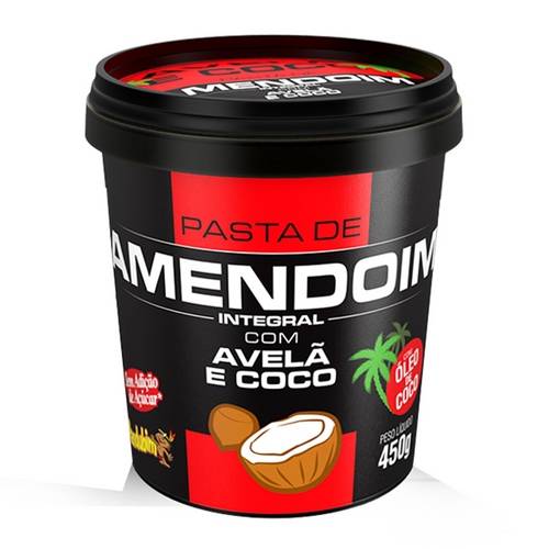 Pasta de Amendoim Integral - Mandubim - 450grs - Avelã e Coco