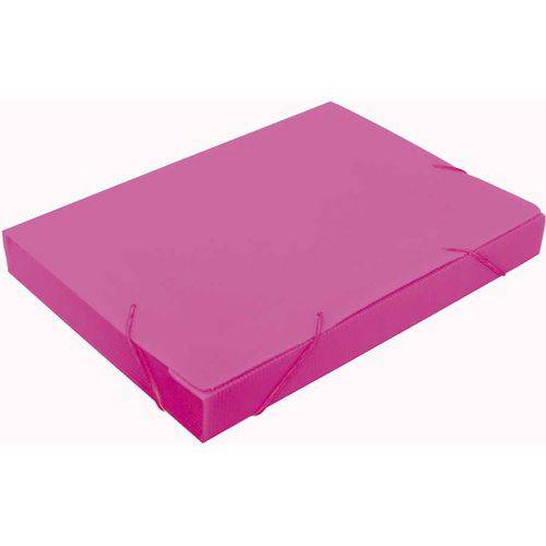 Pasta Novaonda Escolar 35mm Rosa Polibras Embalagem com 10 Unidades