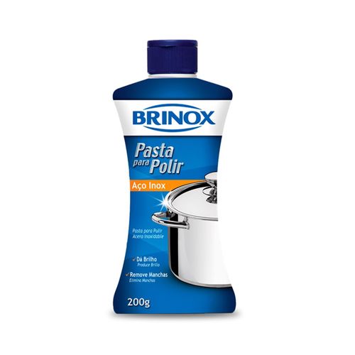 Pasta para Polir Aço em Inox Brinox 200ml