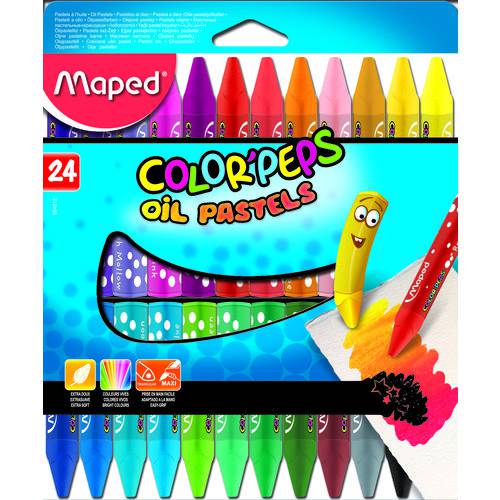 Pastel Oleoso Maped Color Peps Estojo 024 Cores 864012