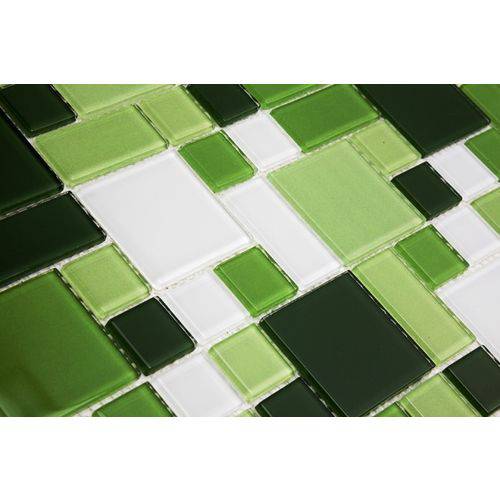 Pastilha Modulare MTS152 Verde e Branco 30x30