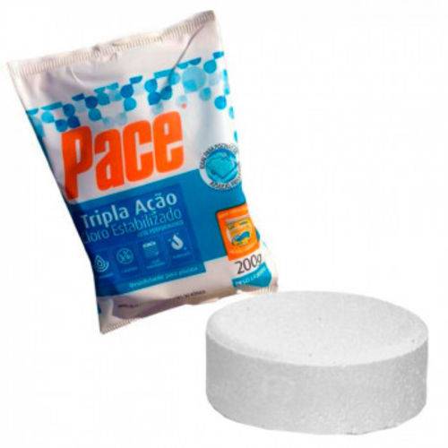 Pastilha Tablete de Cloro 200g Pace Tripla Acao Cloro + Algistatico + Clarificante