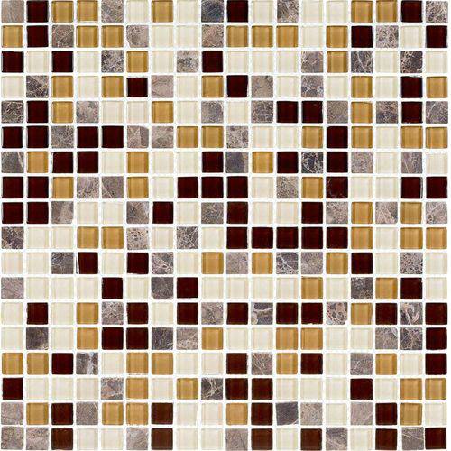 Pastilha Vidro Mix Mosaic Coffe 1,5x1,5