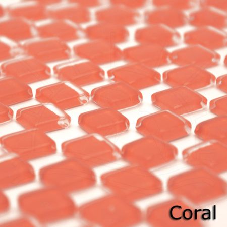 Pastilhas Mosaico Quadrada - 200g 395 - Coral
