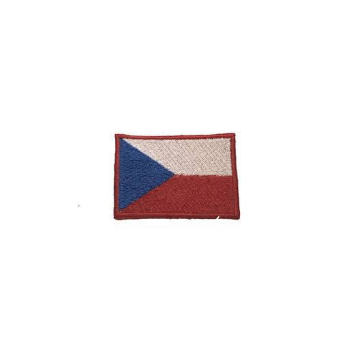 Patche Aplique Bordado da Bandeira da República Tcheca