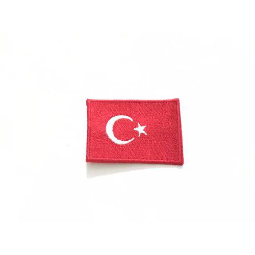 Patche Aplique Bordado da Bandeira da Turquia