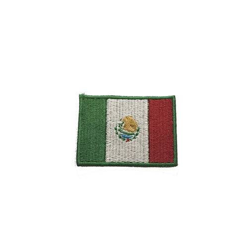 Patche Aplique Bordado da Bandeira do México