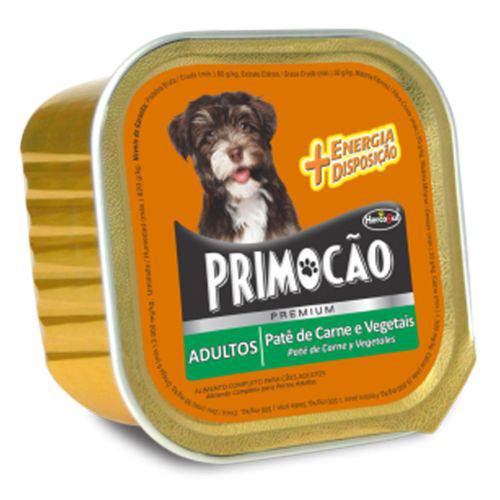 Patê de Carne e Vegetais para Cães Adultos - Primocão - 300g