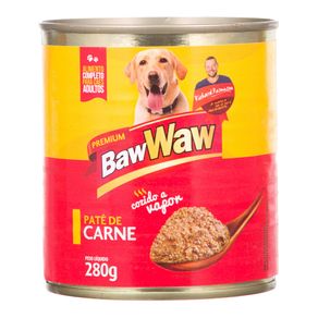 Patê para Cães Sabor Carne Baw Waw 280g