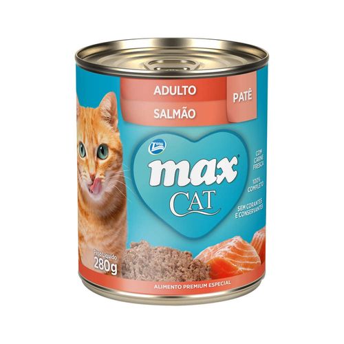 Patê Premium Total Max Cat para Gatos Adultos Sabor Salmão 280g