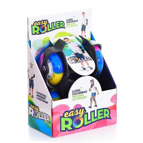 Patins Infantil para Adaptar no Tênis Easy Roller Rodas Coloridas