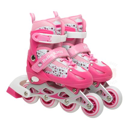Patins Inline Hello Kitty Tam P (31 a 34) Rosa - Multikids Baby