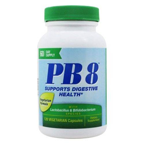 Pb8 Probiótico 14 Bilhões Vegetariano Nutrition Now 120 Cápsulas