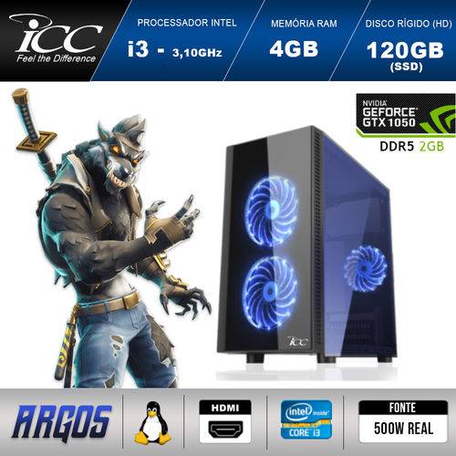 Pc Gamer Icc Ag2345s Intel Core I3 3,2 Ghz 4gb 120gb Ssd Geforce Gtx 1050 2gb Ddr5 128bits Hdmi Full HD
