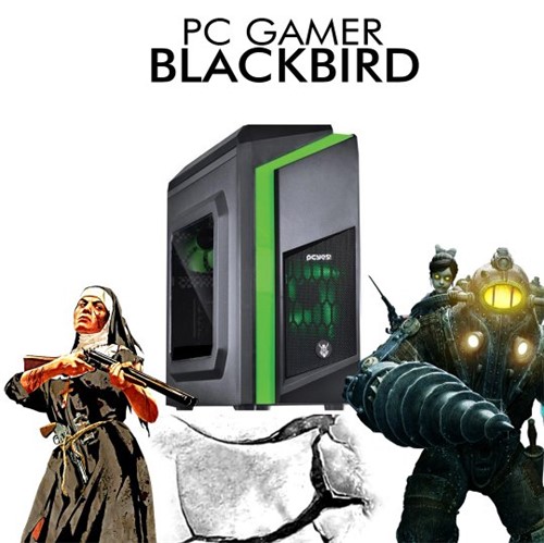 PC Gamer InfoParts BLACKBIRD Intel I7 8700, RX 550 4GB, 1TB 8G
