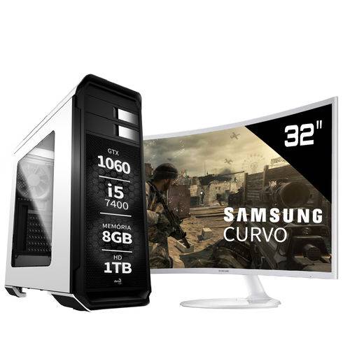 Pc Gamer Intel Core I5 7400 Geforce Gtx 1060 Monitor Curve Samsung 32 C32F391 8GB 1TB EasyPC