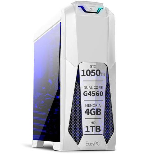 Pc Gamer Moba Box Intel Dual Core G4560 7ª Geração 4GB DDR4 Geforce Gtx 1050 Ti HD 1TB 500W EasyPC