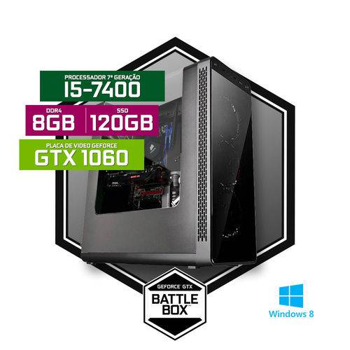 PC Gamer Neologic Battlebox NLI68713 I5-7400 8GB (GeForce GTX 1060 3GB) 1TB + 120GB SSD Windows 8