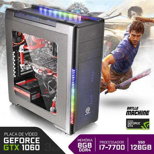 PC Gamer Neologic Battlemachine NLI68202 I7-7700 8GB (GeForce GTX 1060 3GB)1TB+120GB SSD