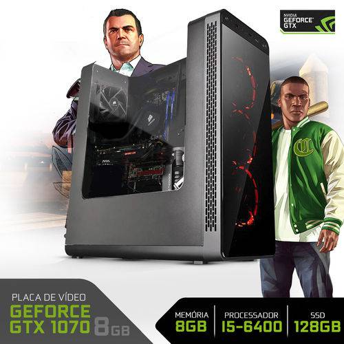 PC Gamer Neologic Battlemachine NLI62047 I5-6400 8GB (GeForce GTX 1070) 1TB + 120GB SSD