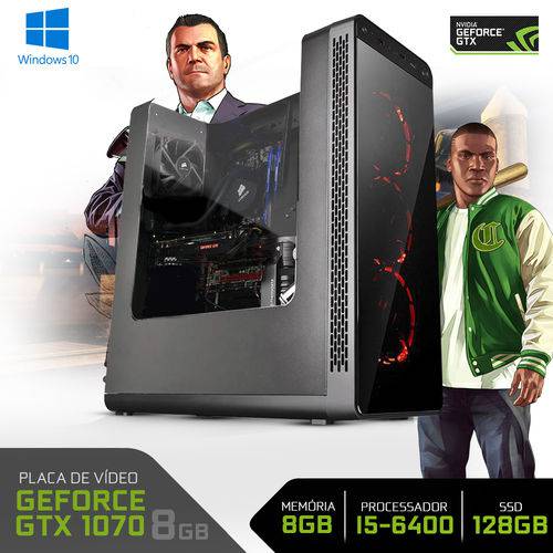 PC Gamer Neologic Battlemachine NLI62053 I5-6400 8GB(GeForce GTX 1070) 1TB + 120GB SSD Windows 10