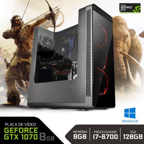 PC Gamer Neologic Battlemachine NLI62058 I7-6700 8GB(GeForce GTX 1070) 1TB + 120GB SSD Windows 10