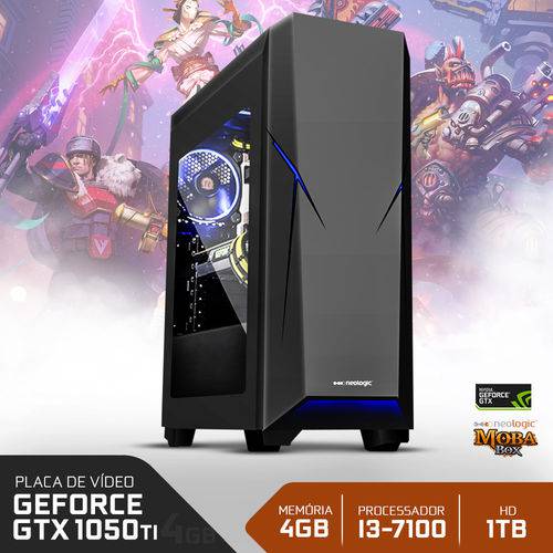 PC Gamer Neologic Moba Box NLI68189 Intel I3-7100 4GB (GeForce GTX 1050Ti 4GB) 1TB