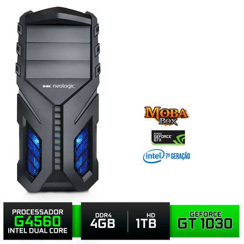 PC Gamer Neologic Moba Box NLI80143 Dual Core G4560 7ª Geração 4GB (GT 1030 2GB) 1TB