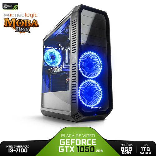 PC Gamer Neologic Moba Box NLI80969 Intel I3-7100 8GB (GeForce GTX 1050 2GB) 1TB