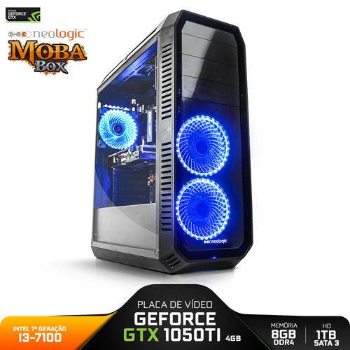 PC Gamer Neologic Moba Box NLI80973 Intel I3-7100 8GB (GeForce GTX 1050TI 4GB) 1TB