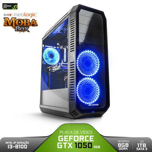 PC Gamer Neologic Moba Box NLI80970 Intel I3-8100 8GB (GeForce GTX 1050 2GB) 1TB
