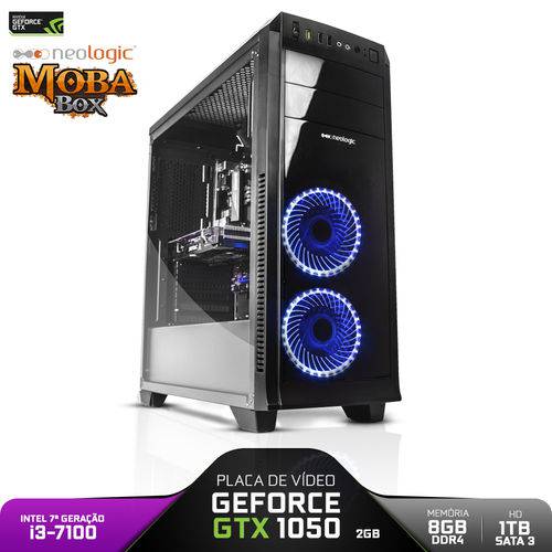 PC Gamer Neologic Moba Box NLI80977 Intel I3-7100 8GB (GeForce GTX 1050 2GB) 1TB
