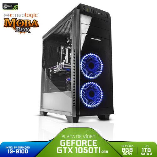 PC Gamer Neologic Moba Box NLI80982 Intel I3-8100 8GB (GeForce GTX 1050TI 4GB) 1TB