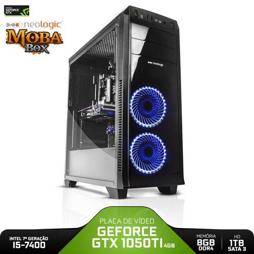 PC Gamer Neologic Moba Box NLI80983 Intel I5-7400 8GB (GeForce GTX 1050TI 4GB) 1TB