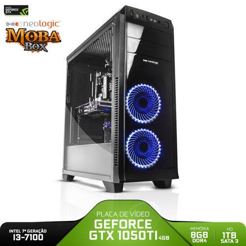 PC Gamer Neologic Moba Box NLI80981 Intel I3-7100 8GB (GeForce GTX 1050TI 4GB) 1TB