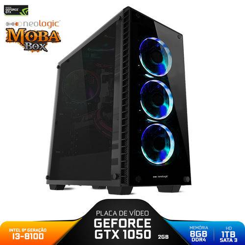 PC Gamer Neologic Moba Box NLI80986 Intel I3-8100 8GB (GeForce GTX 1050 2GB) 1TB