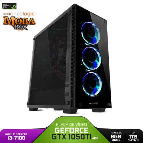 PC Gamer Neologic Moba Box NLI80989 Intel I3-7100 8GB (GeForce GTX 1050TI 4GB) 1TB