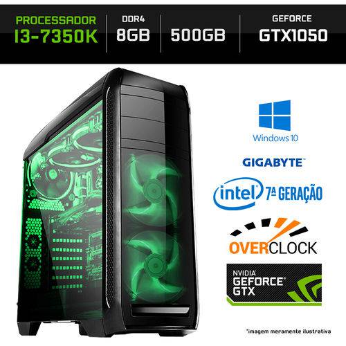 PC Gamer Neologic NLI80044 I3-7350K 8GB (GeForce GTX 1050 2GB) 500GB Windows 10