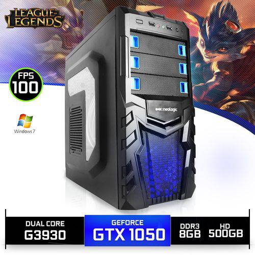PC Gamer Neologic NLI80520 Intel G3930 8GB (GeForce GTX 1050 2GB) 500GB Win 7