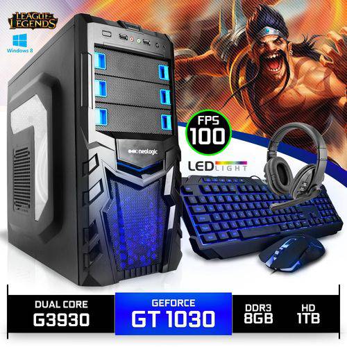 PC Gamer Neologic Nli80363 Intel G3930 8GB (GeForce GT 1030 2GB) 1TB - Win 8