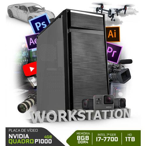 PC Neologic Workstation NLI80404 Intel I7-7700 8GB Ram (Nvidia Quadro P1000) 1TB