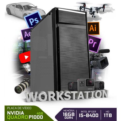 PC Neologic Workstation NLI80409 Intel I5-8400 16GB Ram (Nvidia Quadro P1000) 1TB