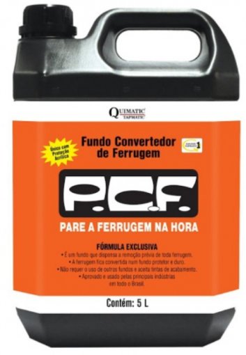 PCF Fundo Convertedor de Ferrugem - 5 Litros - Tapmatic