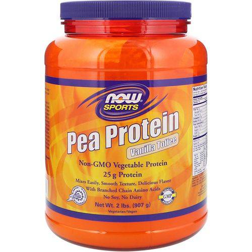 Pea Protein Baunilha e Caramelo 2lbs 907g Now Sports