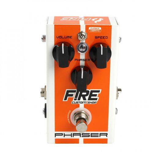 Pedal Fire Phaser/Vibrato para Guitarra/Baixo