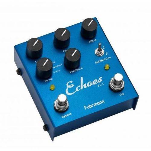 Pedal Guitarra Echoes Tap Delay Ec01 Reverb Shimmer Digital Azul - Fuhrmann